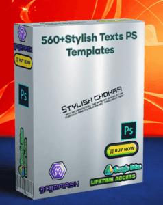 560+Stylish Texts AI PS Templates PACK