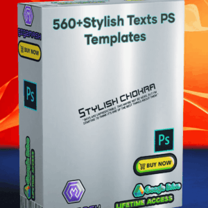 560+Stylish Texts AI PS Templates PACK