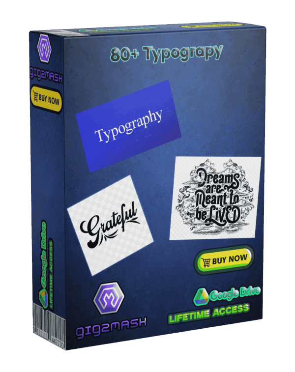 80+Typograpy Templates Pack
